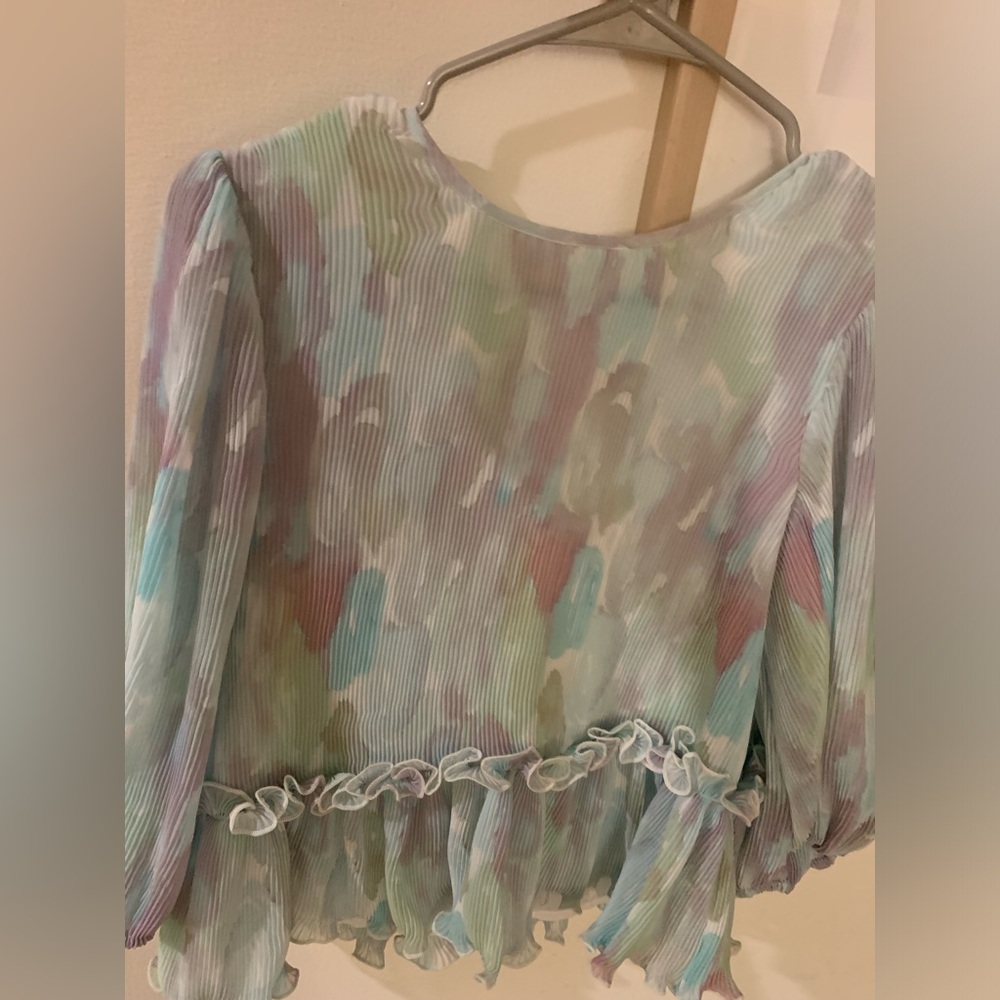 Ganni Monet Organza blouse